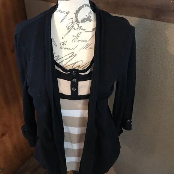 Craft and Barrow Blouse with Attached Sweater Large - Picture 6 of 16